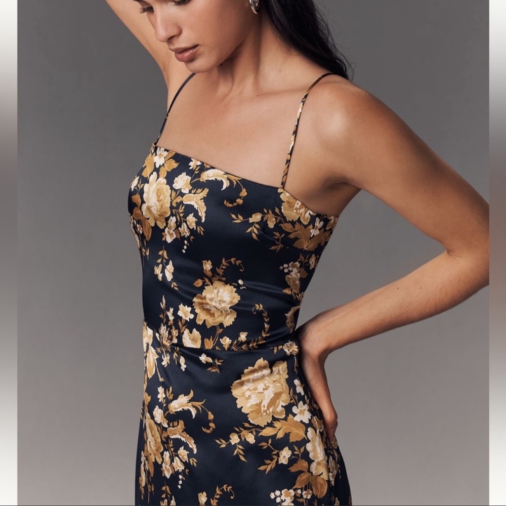 NWT Reformation Frankie Silk Dress Divinity